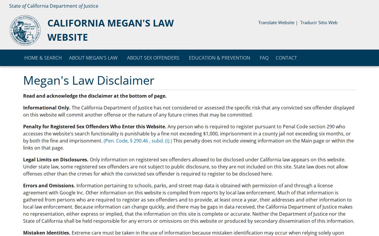 Twentynine Palms public records California safety registry search