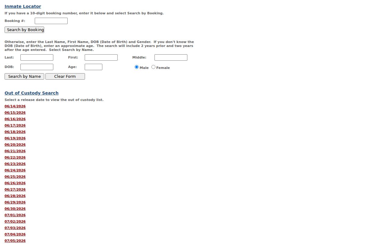 Twentynine Palms public records inmate booking search