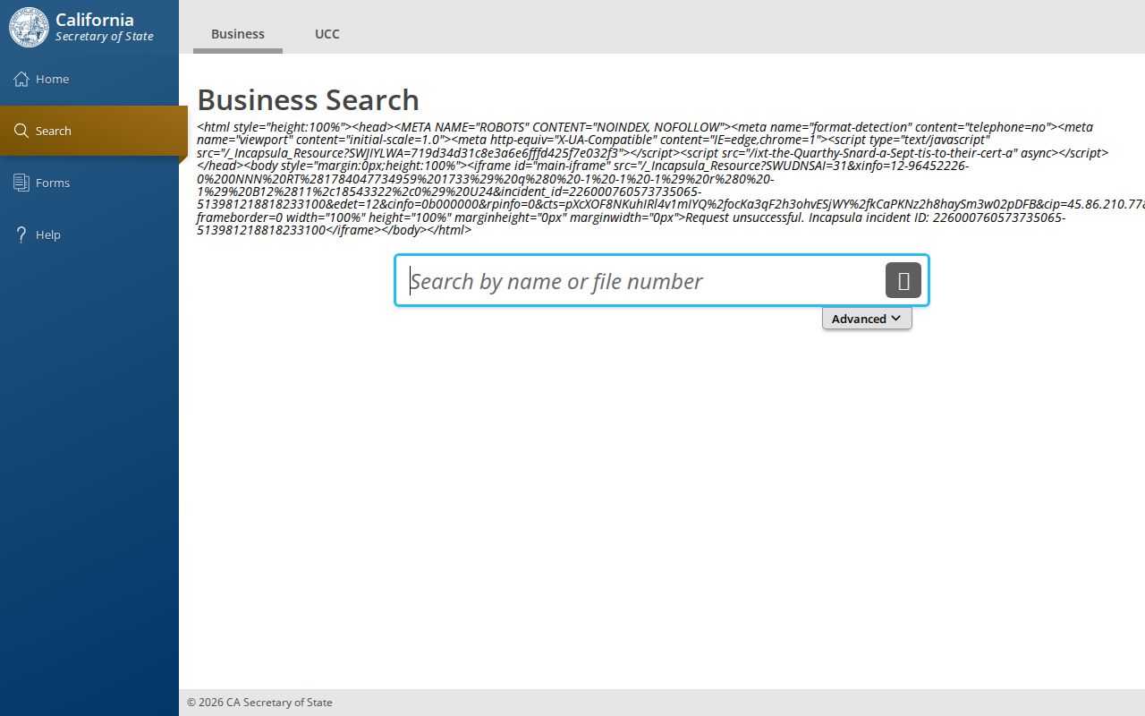 Twentynine Palms public records California business search